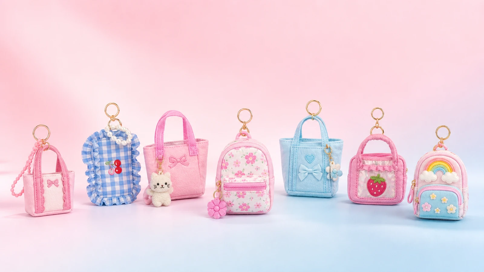Mini Bag Keychain Sets