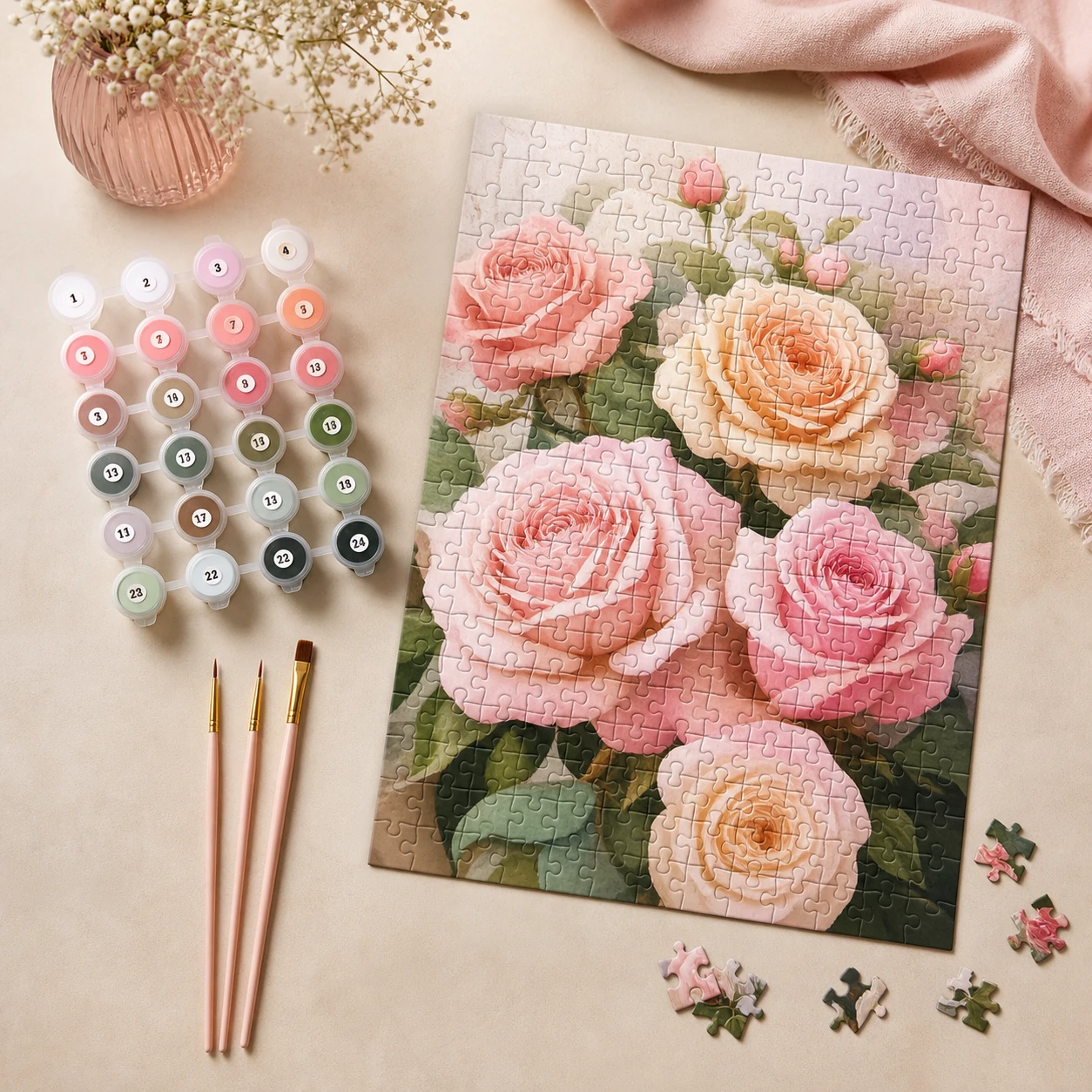 Paint by Number Jigsaw Puzzles