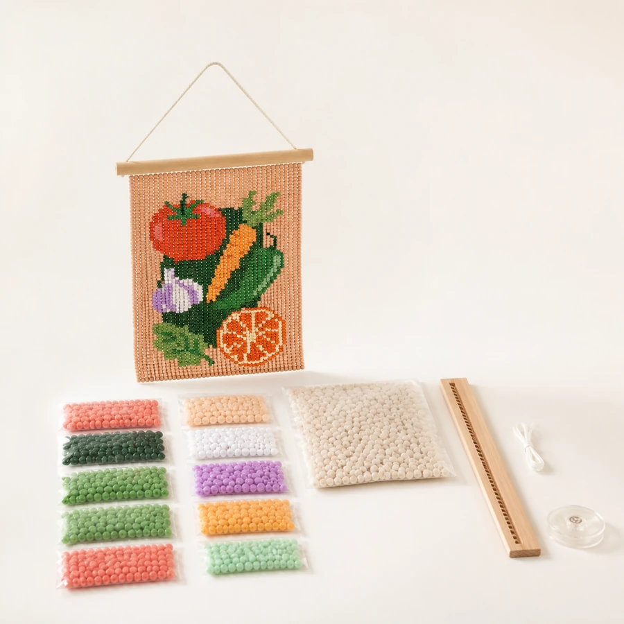 Fruit and Vegetable Bead Curtain Kit from the ZHONGYI Bead Curtain DIY Kits collection