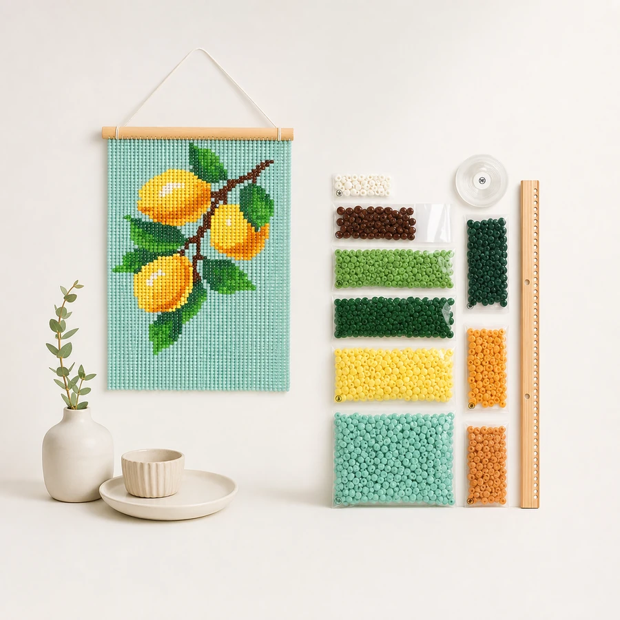 Lemon Bead Curtain Kit from the ZHONGYI Bead Curtain DIY Kits collection
