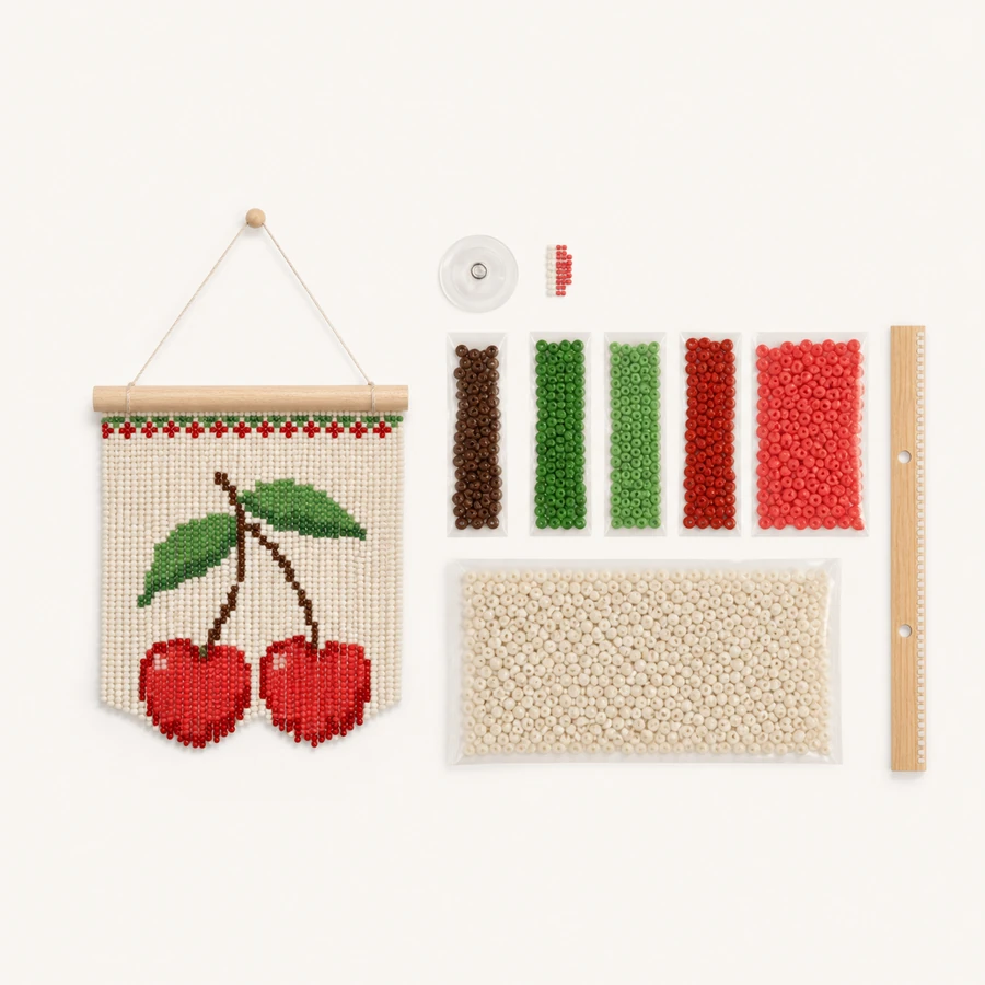 Cherry Bead Curtain Kit from the ZHONGYI Bead Curtain DIY Kits collection