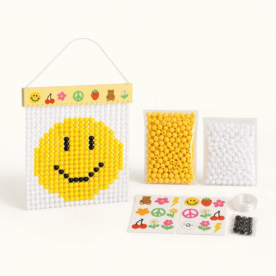 Smiling Face Bead Curtain Kit from the ZHONGYI Bead Curtain DIY Kits collection