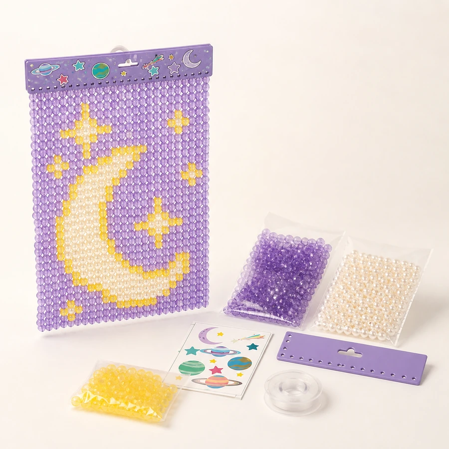 Star Moon Bead Curtain Kit from the ZHONGYI Bead Curtain DIY Kits collection