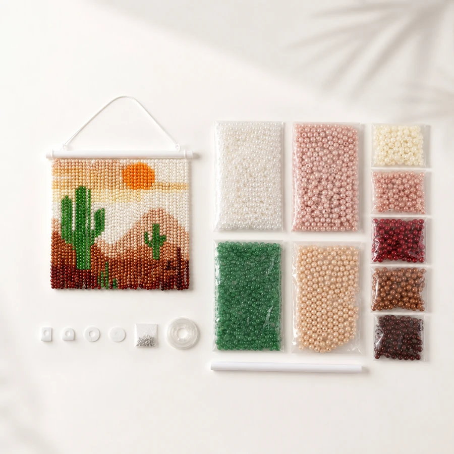 Cactus Bead Curtain Kit from the ZHONGYI Bead Curtain DIY Kits collection