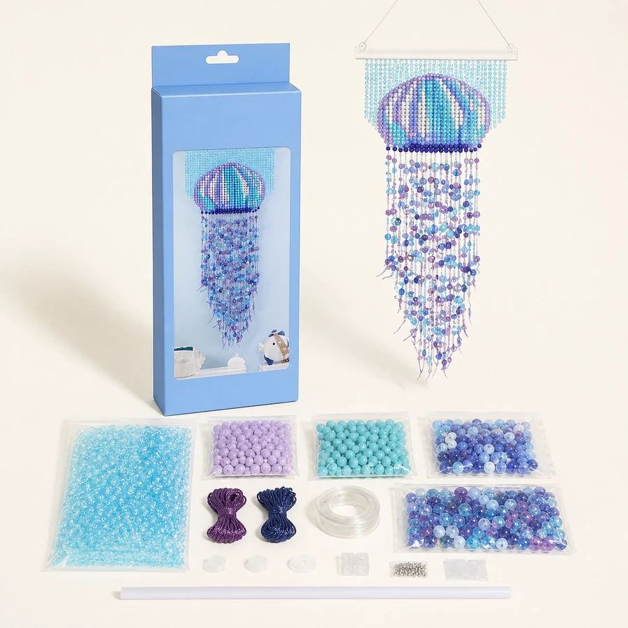 Jellyfish Bead Curtain Kit from the ZHONGYI Bead Curtain DIY Kits collection