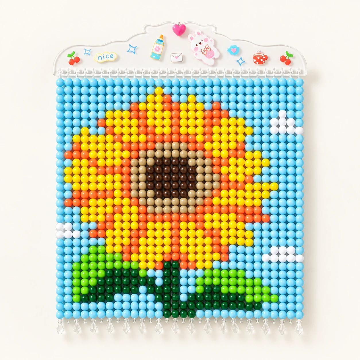 Beaded Wall Art Kit - Sunflower from the ZHONGYI Bead Curtain DIY Kits collection
