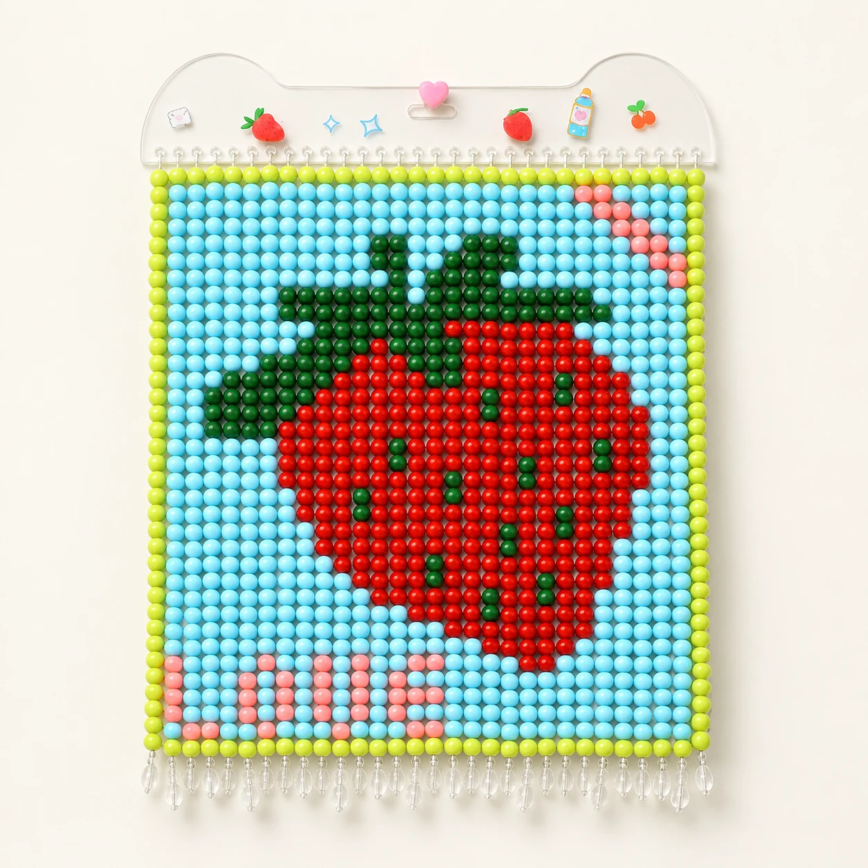 Beaded Wall Art Kit - Strawberry from the ZHONGYI Bead Curtain DIY Kits collection
