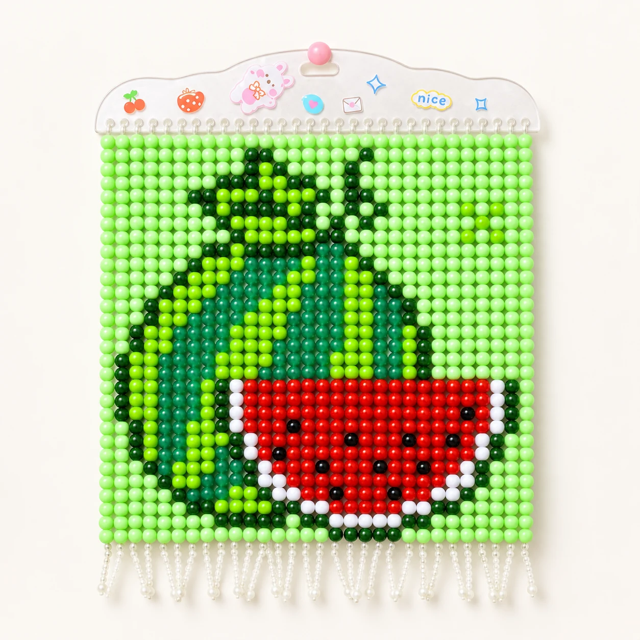 Beaded Wall Art Kit - Watermelon from the ZHONGYI Bead Curtain DIY Kits collection