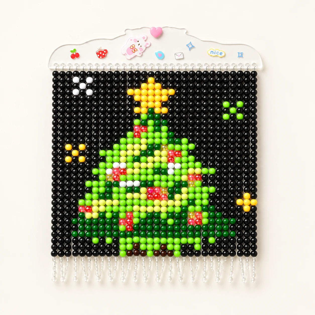 Beaded Wall Art Kit - Christmas Tree from the ZHONGYI Bead Curtain DIY Kits collection