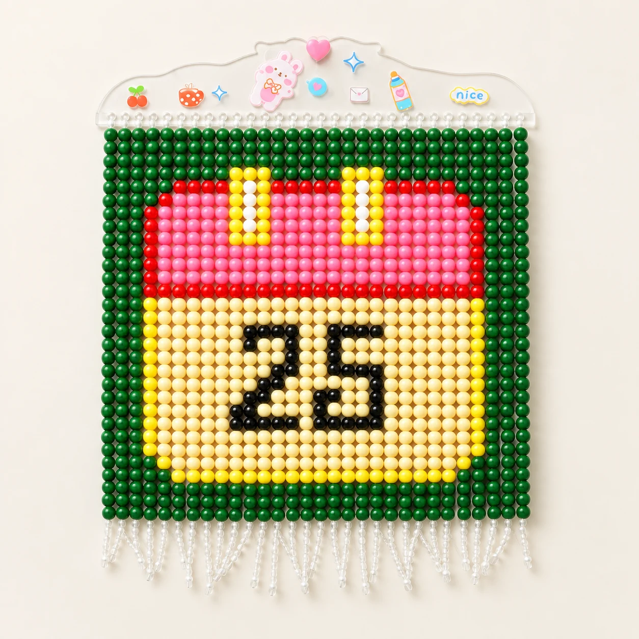 Beaded Wall Art Kit - Christmas Day Countdown from the ZHONGYI Bead Curtain DIY Kits collection