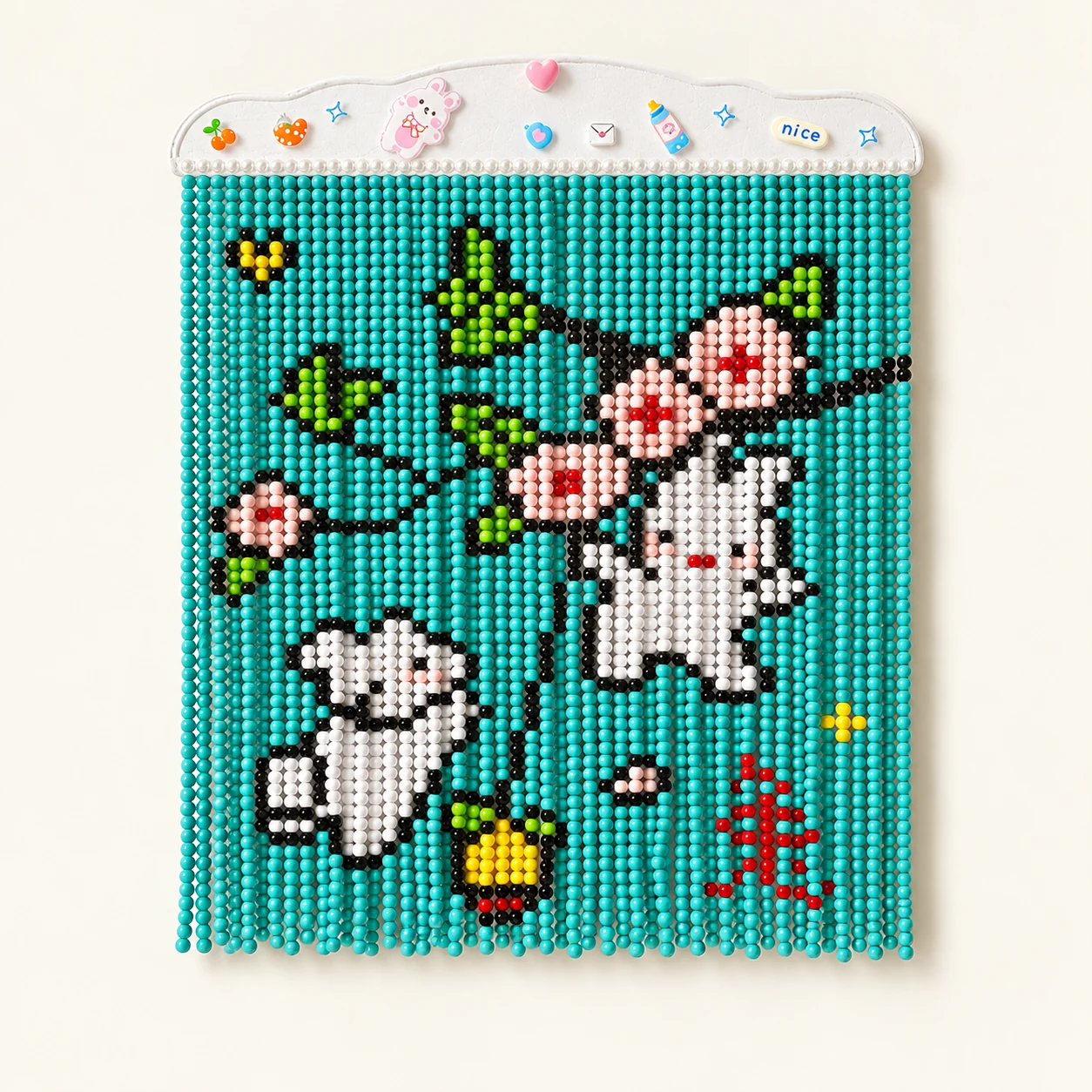 Beaded Wall Art Kit - Little Rabbit from the ZHONGYI Bead Curtain DIY Kits collection