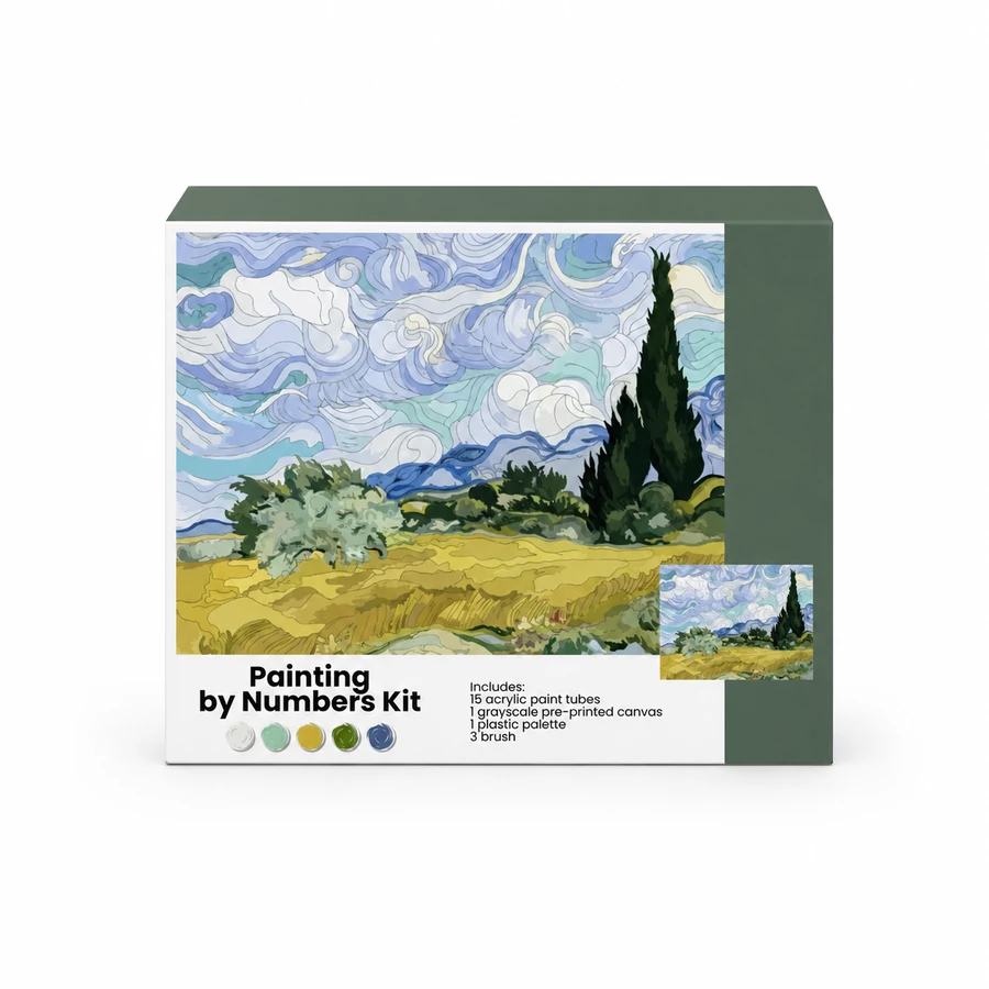 Painting by Numbers Kit - Mountain Landscape from the ZHONGYI Canvas Painting by Numbers collection