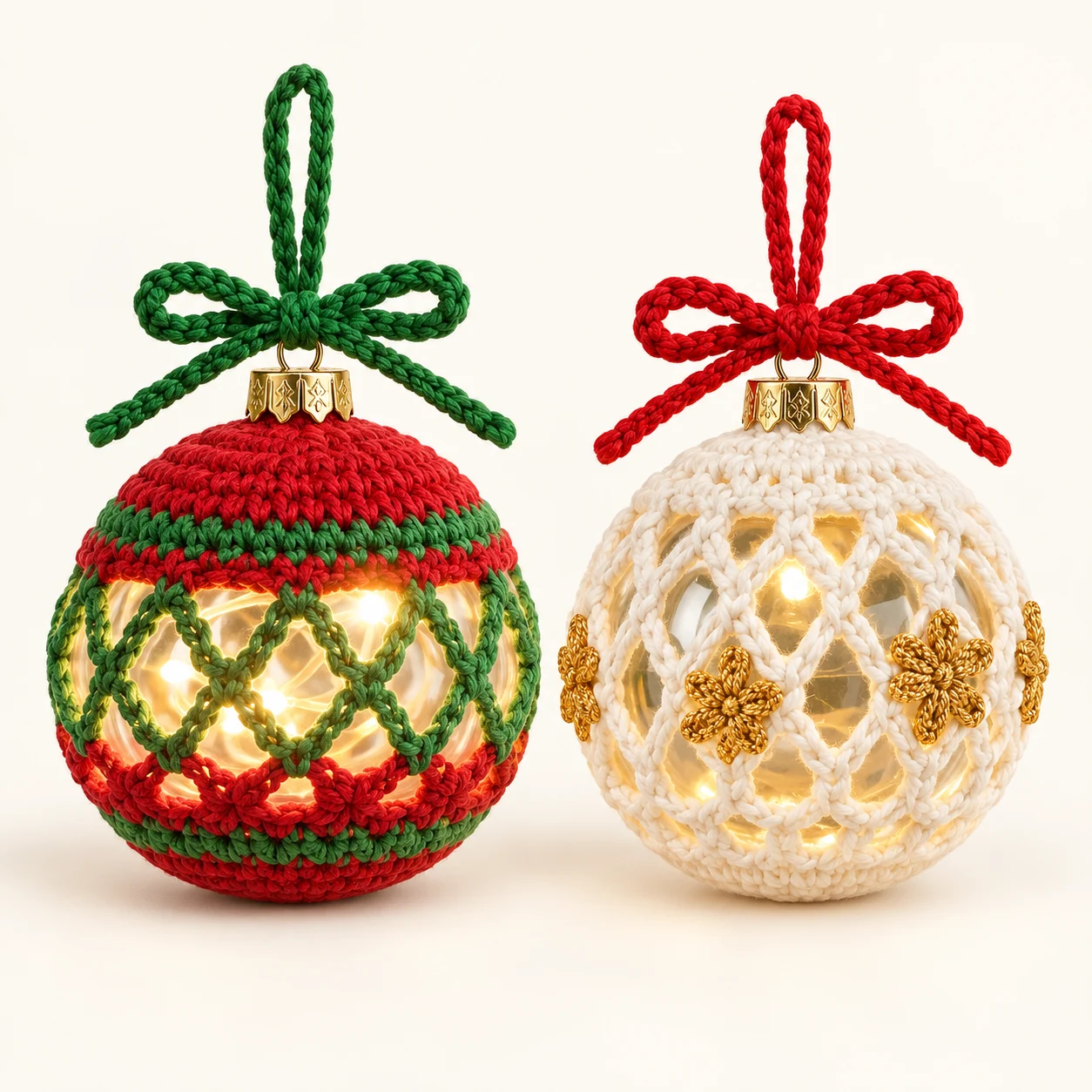 Crochet Christmas Bauble Kit from the ZHONGYI Christmas DIY Kits collection