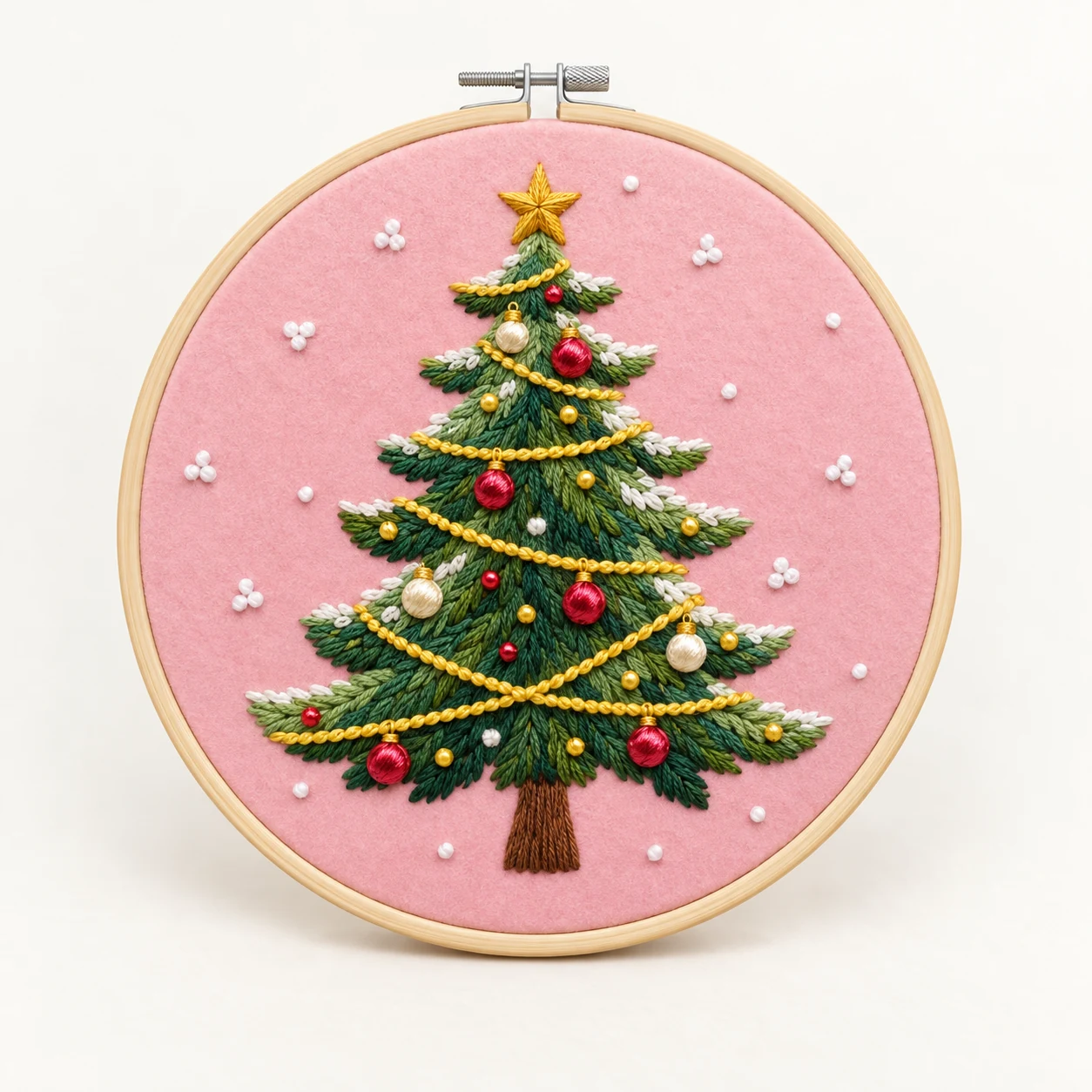 Christmas Tree Hoop Embroidery Kit from the ZHONGYI Christmas DIY Kits collection