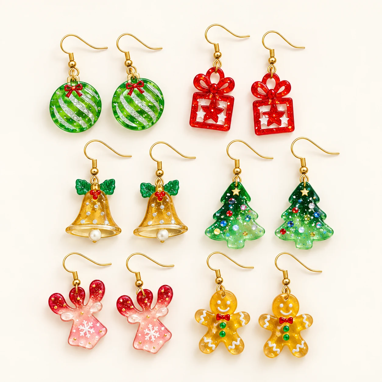 Christmas Resin Earring Kit from the ZHONGYI Christmas DIY Kits collection