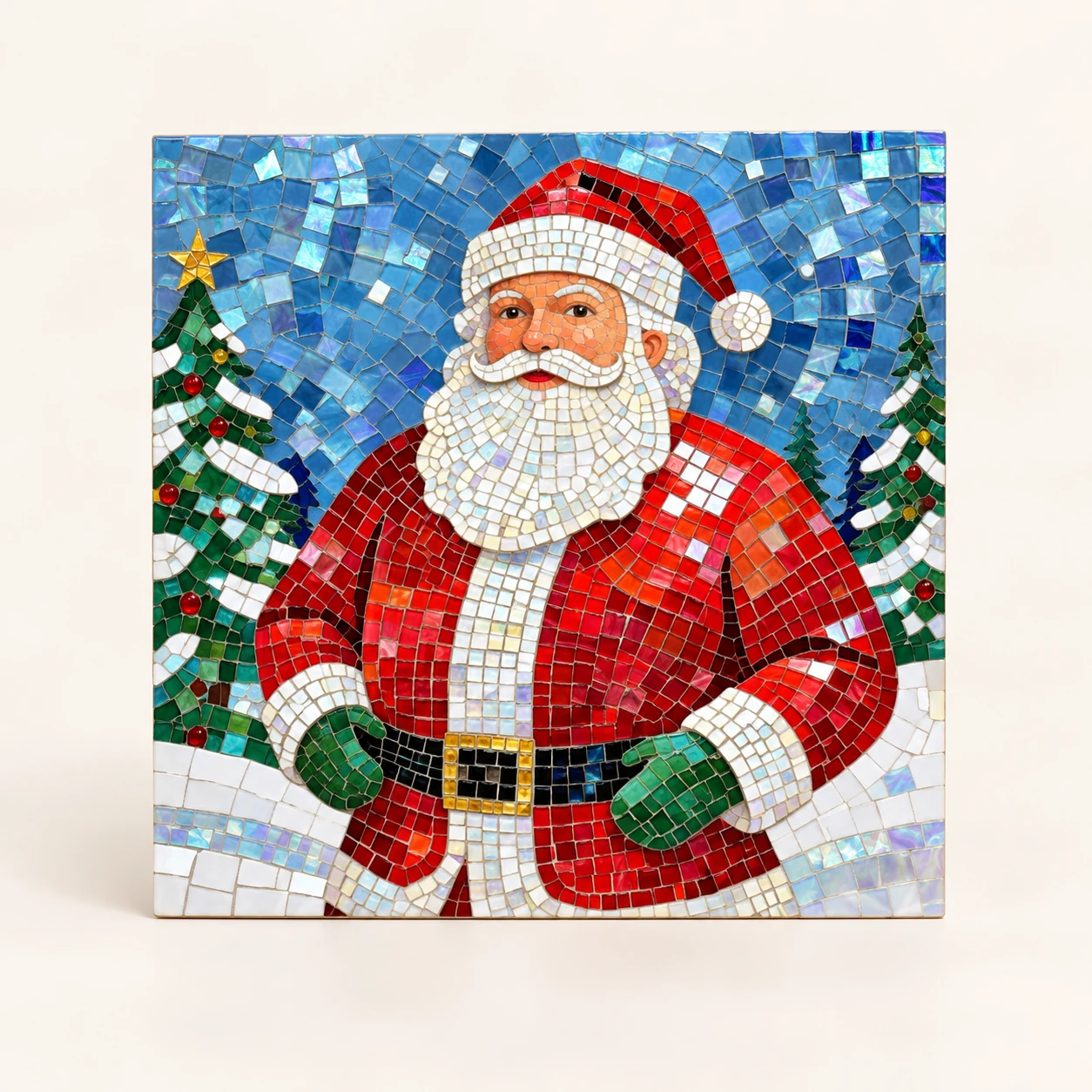 Santa Mosaic Portrait Kit from the ZHONGYI Christmas DIY Kits collection