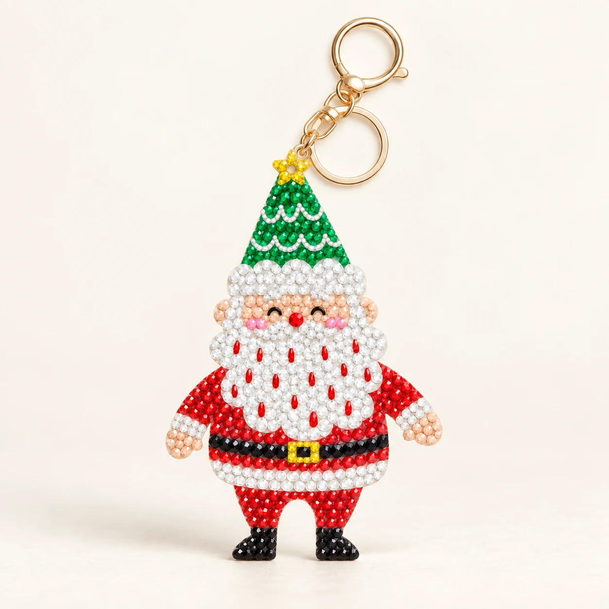 Santa Diamond Art Keychain Kit from the ZHONGYI Christmas DIY Kits collection