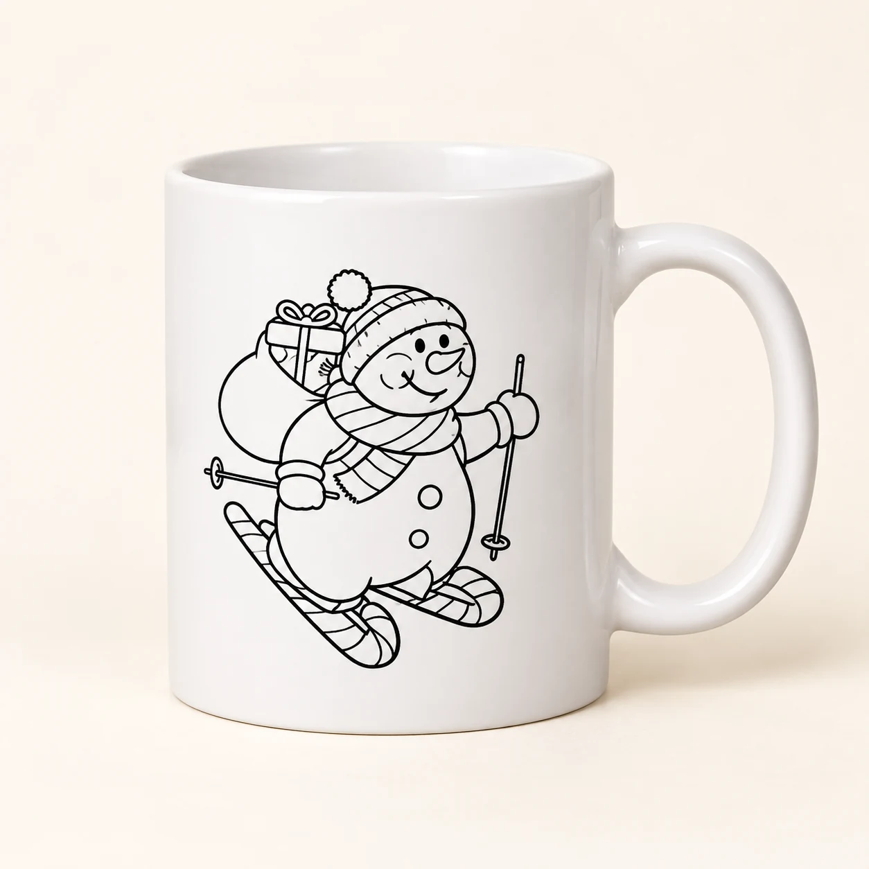 Snowman Mug Painting Kit from the ZHONGYI Christmas DIY Kits collection