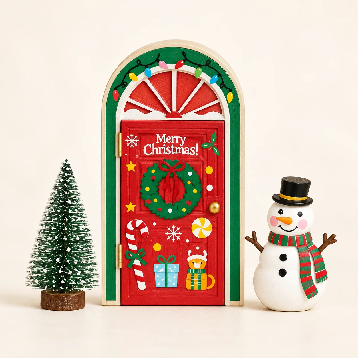 Christmas Wooden Door Decoration Kit from the ZHONGYI Christmas DIY Kits collection