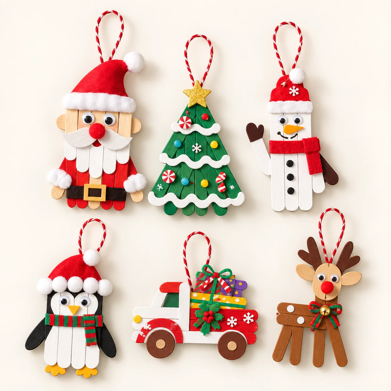 Christmas Craft Stick Ornament Kit from the ZHONGYI Christmas DIY Kits collection