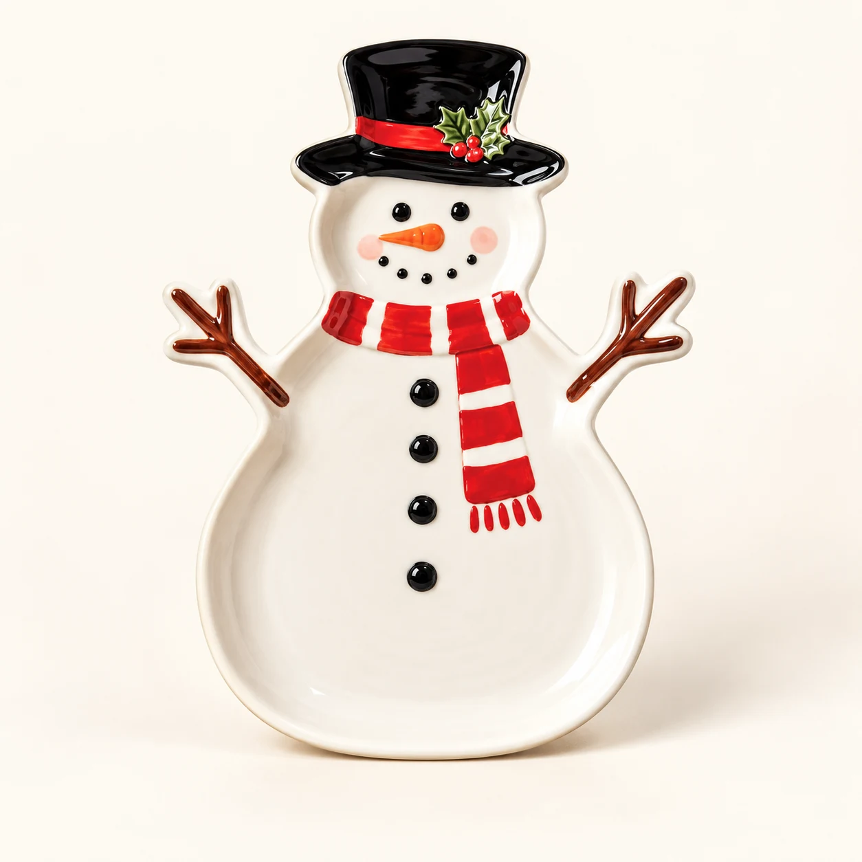 Snowman Ceramic Plate Painting Kit from the ZHONGYI Christmas DIY Kits collection