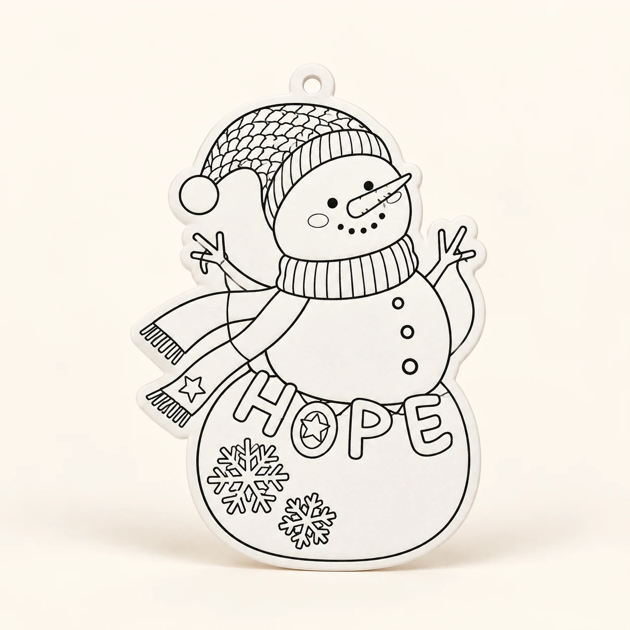 Snowman Doodle Decoration Kit from the ZHONGYI Christmas DIY Kits collection