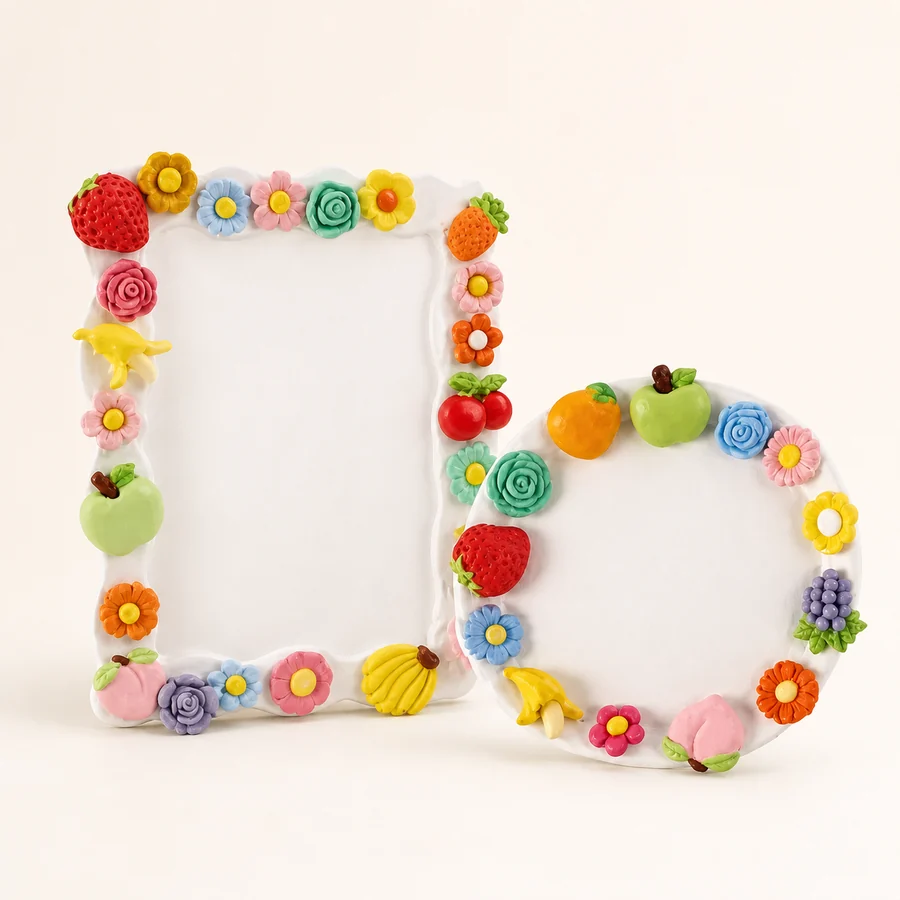 DIY Clay Photo Frame & Plate Kit from the ZHONGYI Clay Craft Kits collection