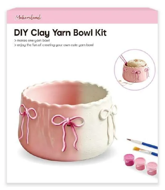DIY Clay Yarn Bowl Kit from the ZHONGYI Clay Craft Kits collection