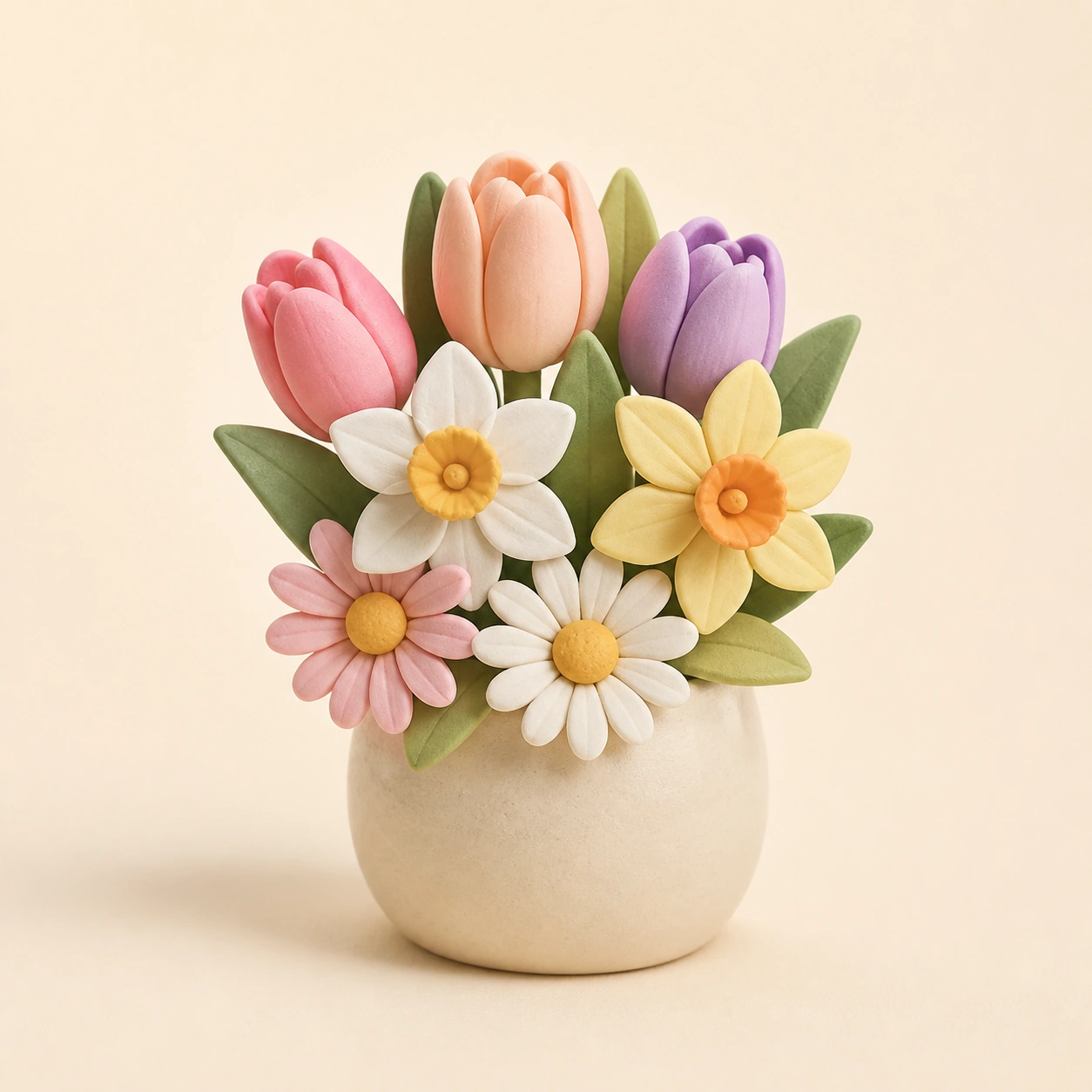 DIY Flower Bouquet Clay Kit from the ZHONGYI Clay Craft Kits collection
