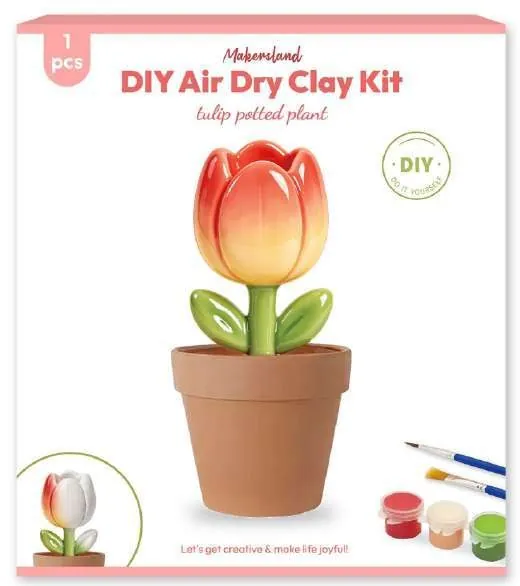 Clay Craft Kit – Mini Planter Project from the ZHONGYI Clay Craft Kits collection