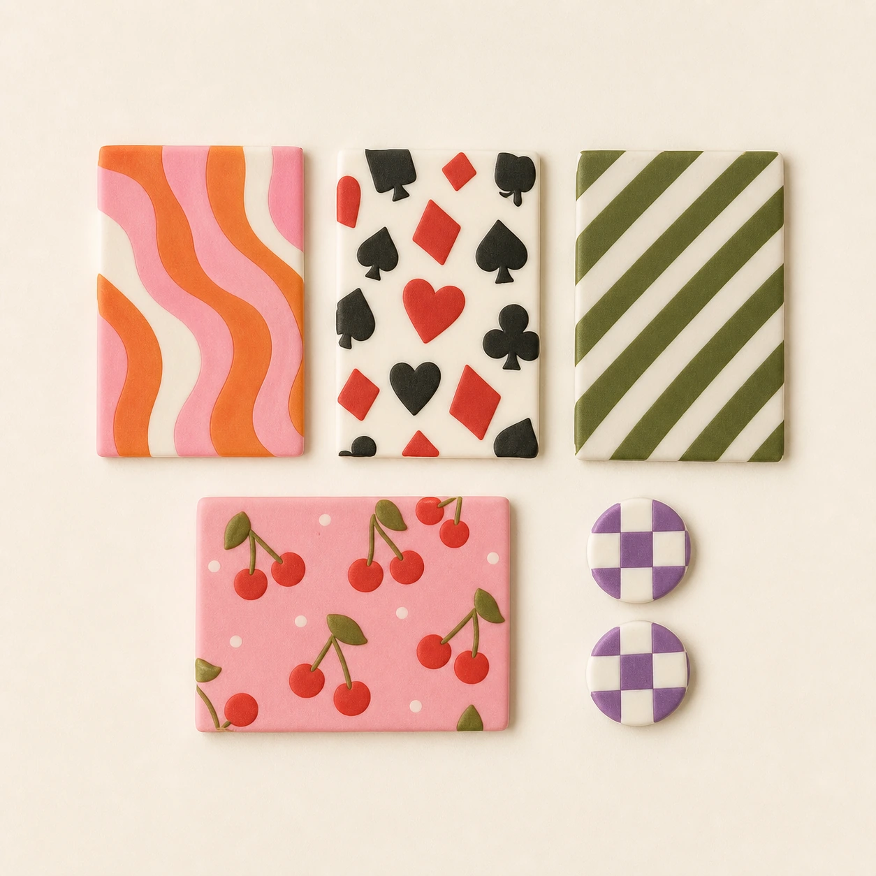 Polymer Clay Pattern Kit - Retro from the ZHONGYI Clay Craft Kits collection