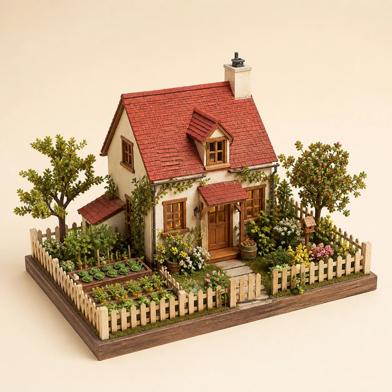 Cottage Garden House from the ZHONGYI Miniature House Kits collection