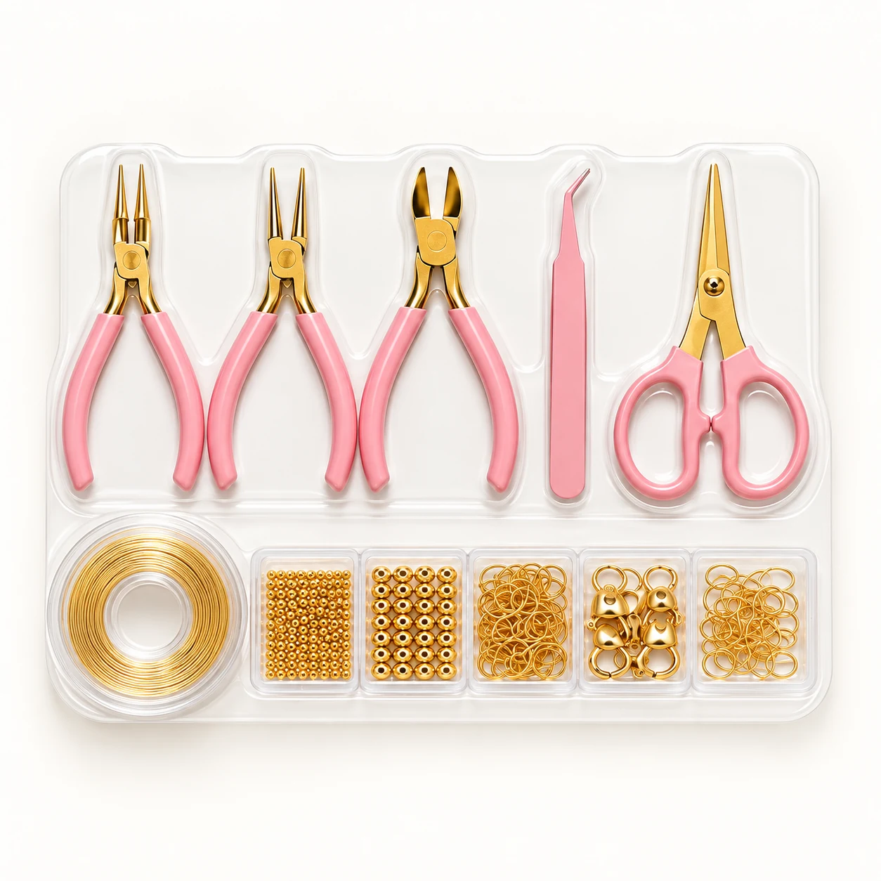 Pink Jewelry Tool Set - Blister Pack from the ZHONGYI Craft Tool Kits & Work Mats collection