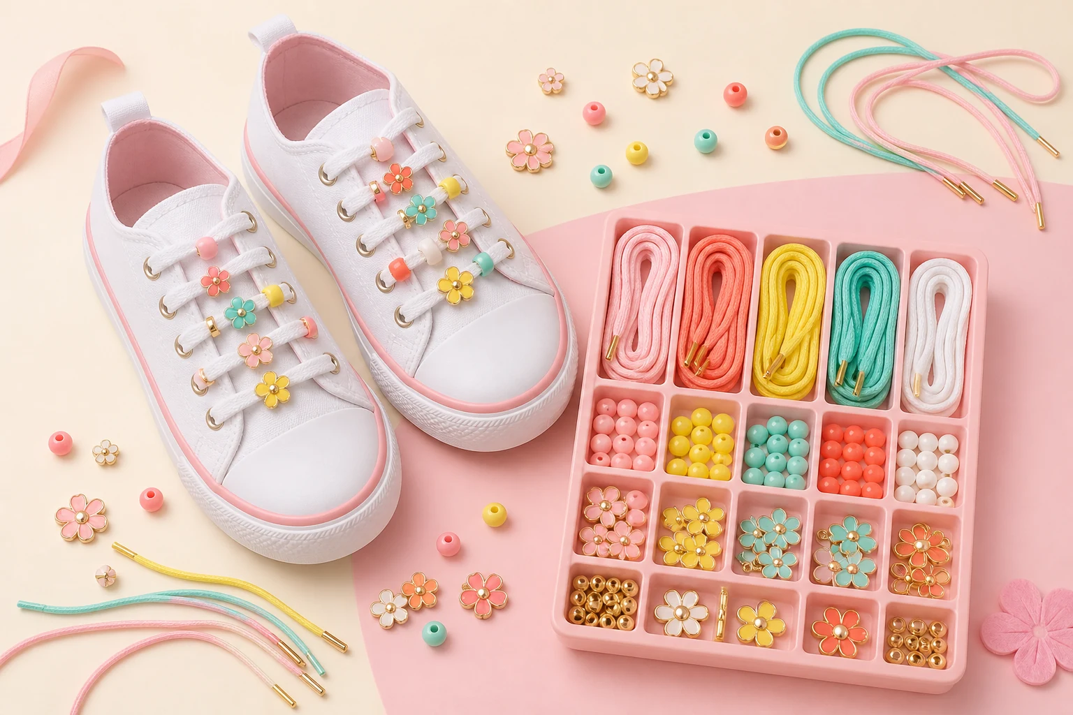 Shoelace Charm Kit from the ZHONGYI DIY Craft Kits collection