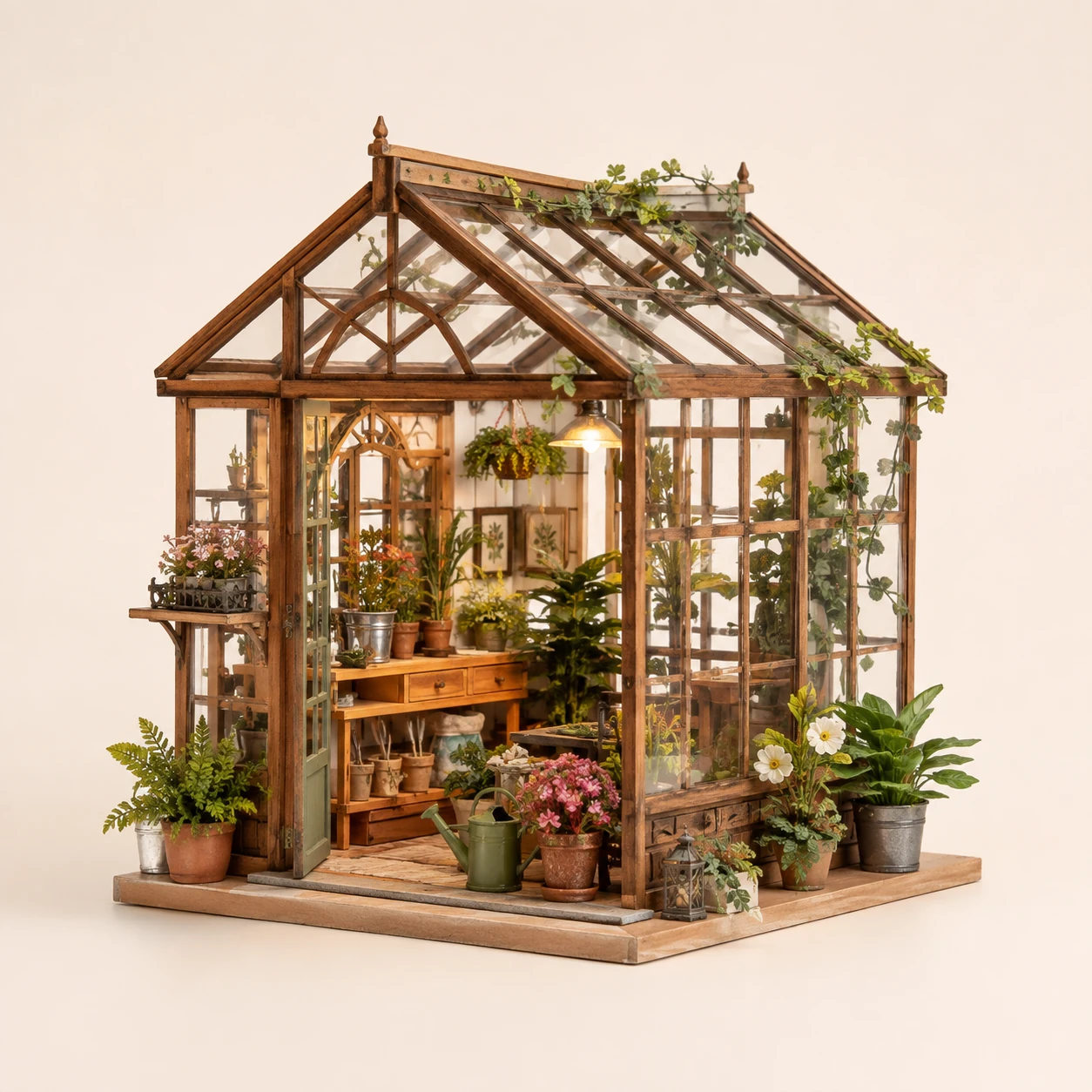 Garden Greenhouse Room from the ZHONGYI Miniature House Kits collection