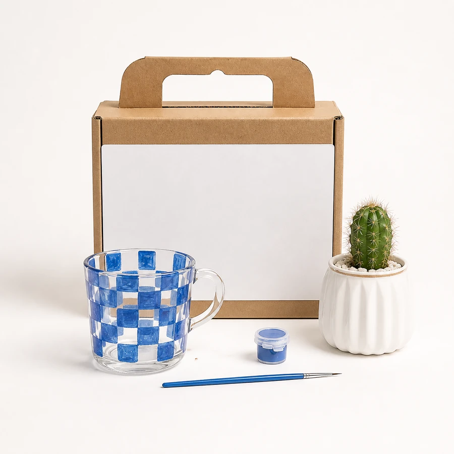 Stained Acrylic Kit - Cactus Pots from the ZHONGYI Glass & Acrylic Painting Kits collection