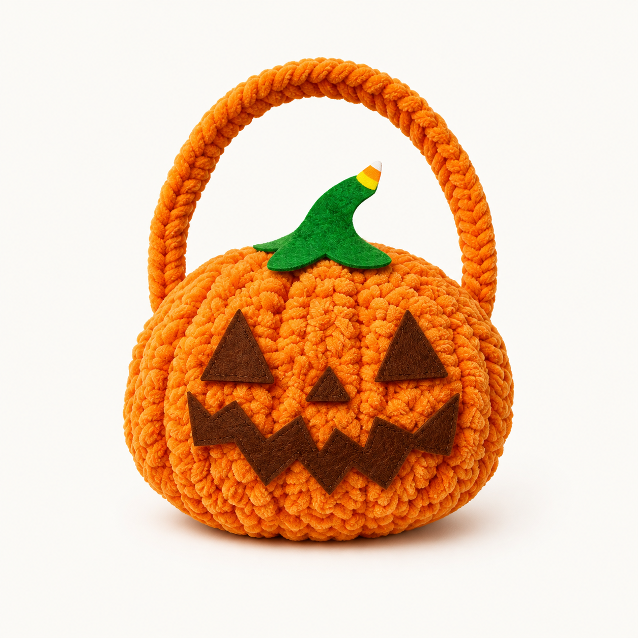 Yarn Candy Bag Kit - Pumpkin from the ZHONGYI Halloween DIY Kits collection