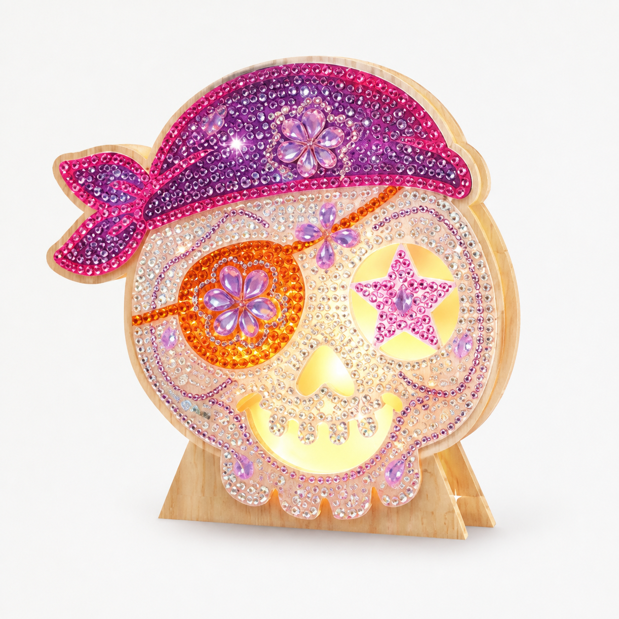 Halloween Diamond Lamp Kit - Witch Skull from the ZHONGYI Halloween DIY Kits collection