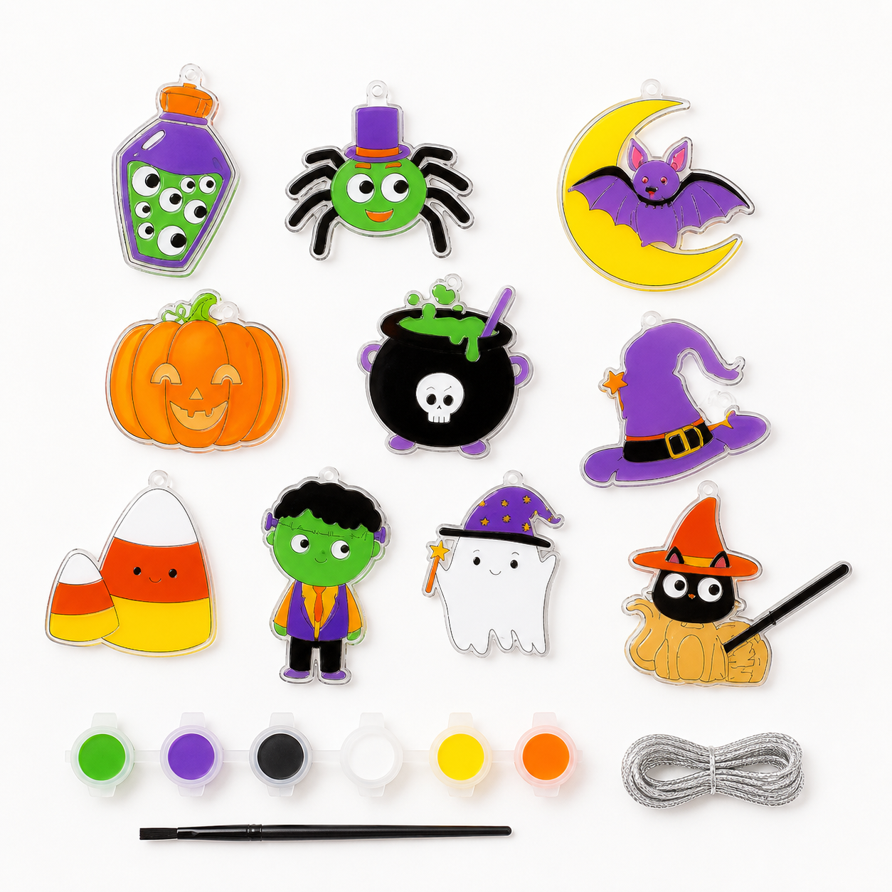 Make Your Own Halloween Suncatchers from the ZHONGYI Halloween DIY Kits collection