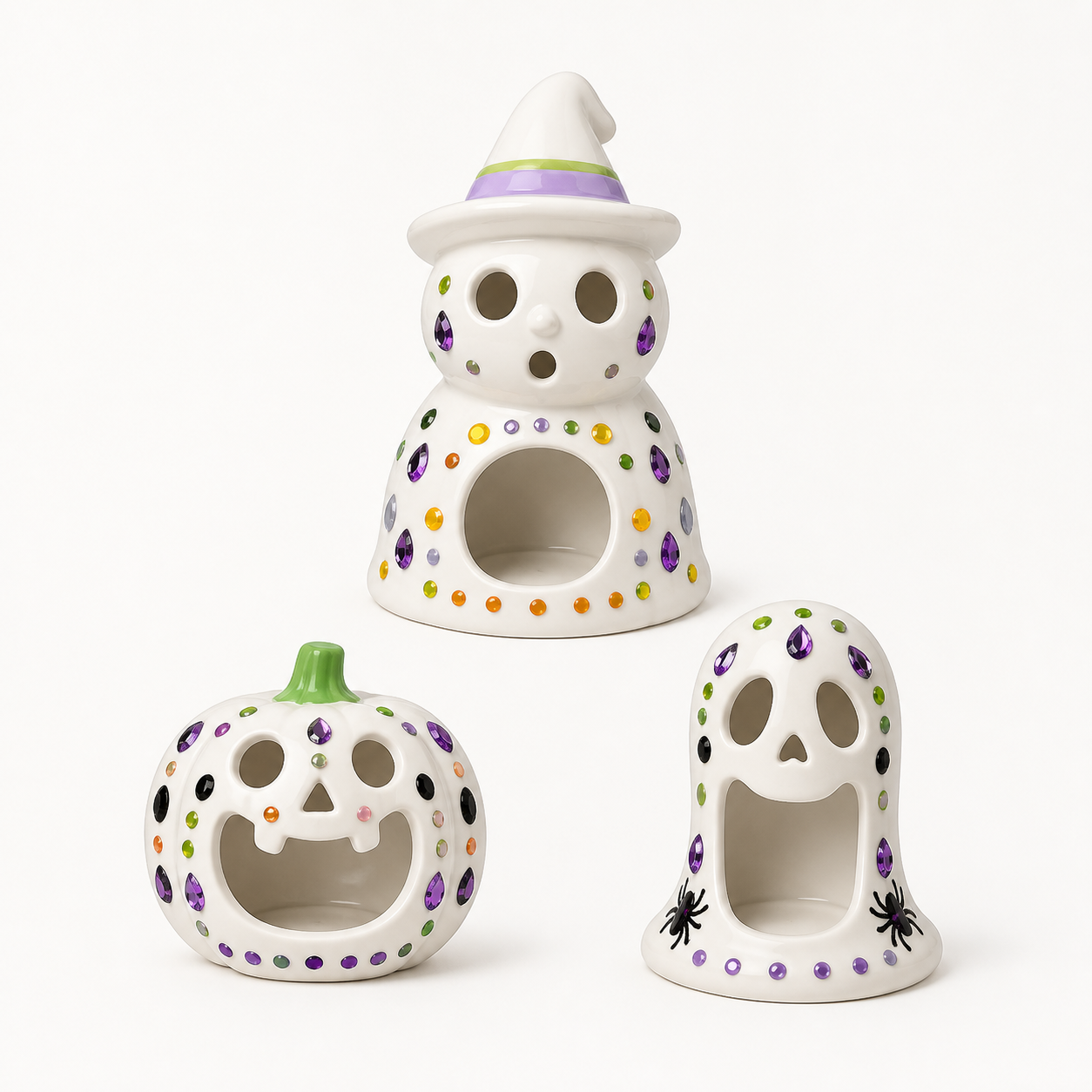 Ceramic Candle Holder Painting DIY Kit from the ZHONGYI Halloween DIY Kits collection
