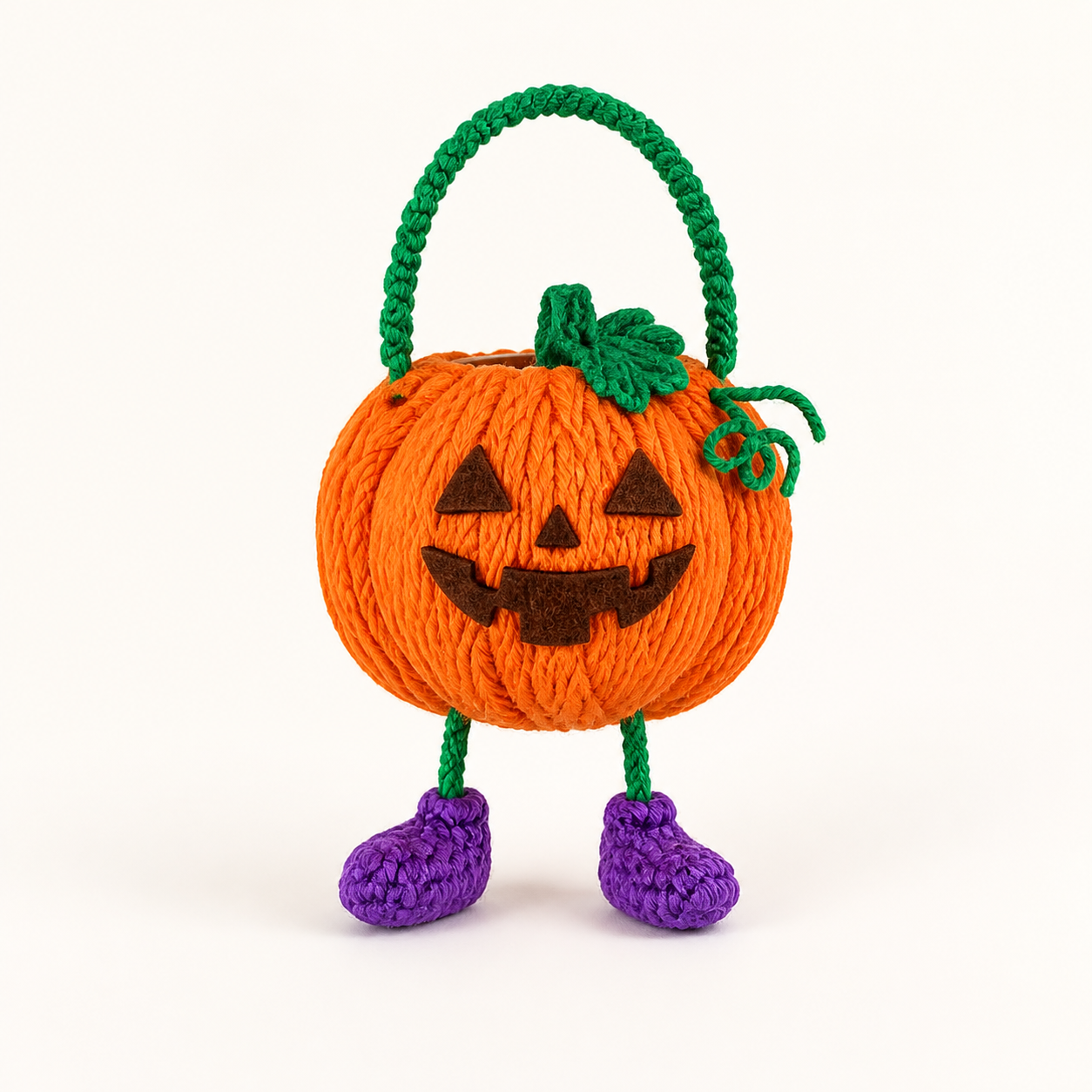 DIY Candy Bag - Pumpkin Yarn from the ZHONGYI Halloween DIY Kits collection