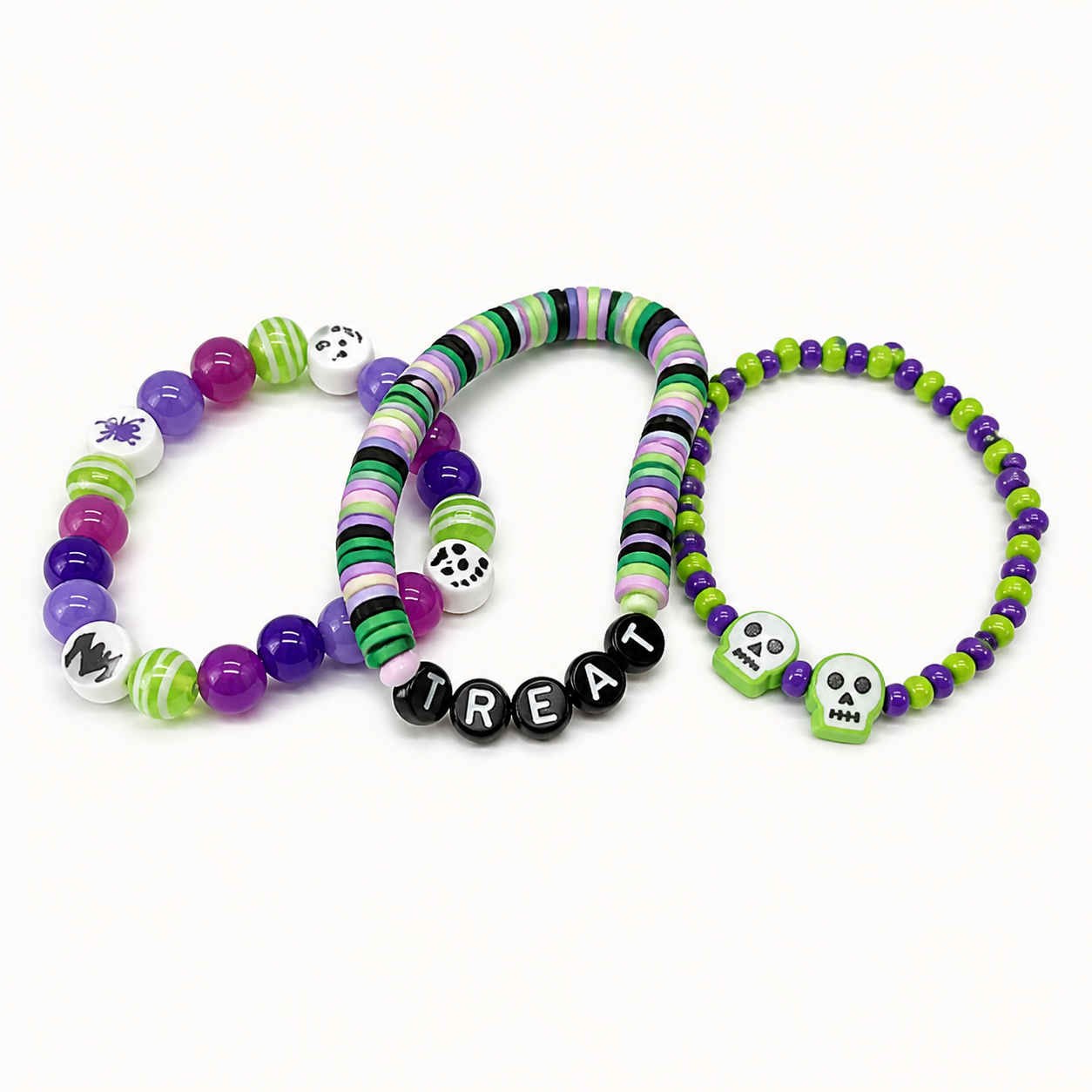 Bracelets DIY Kit - Green and Purple from the ZHONGYI Halloween DIY Kits collection
