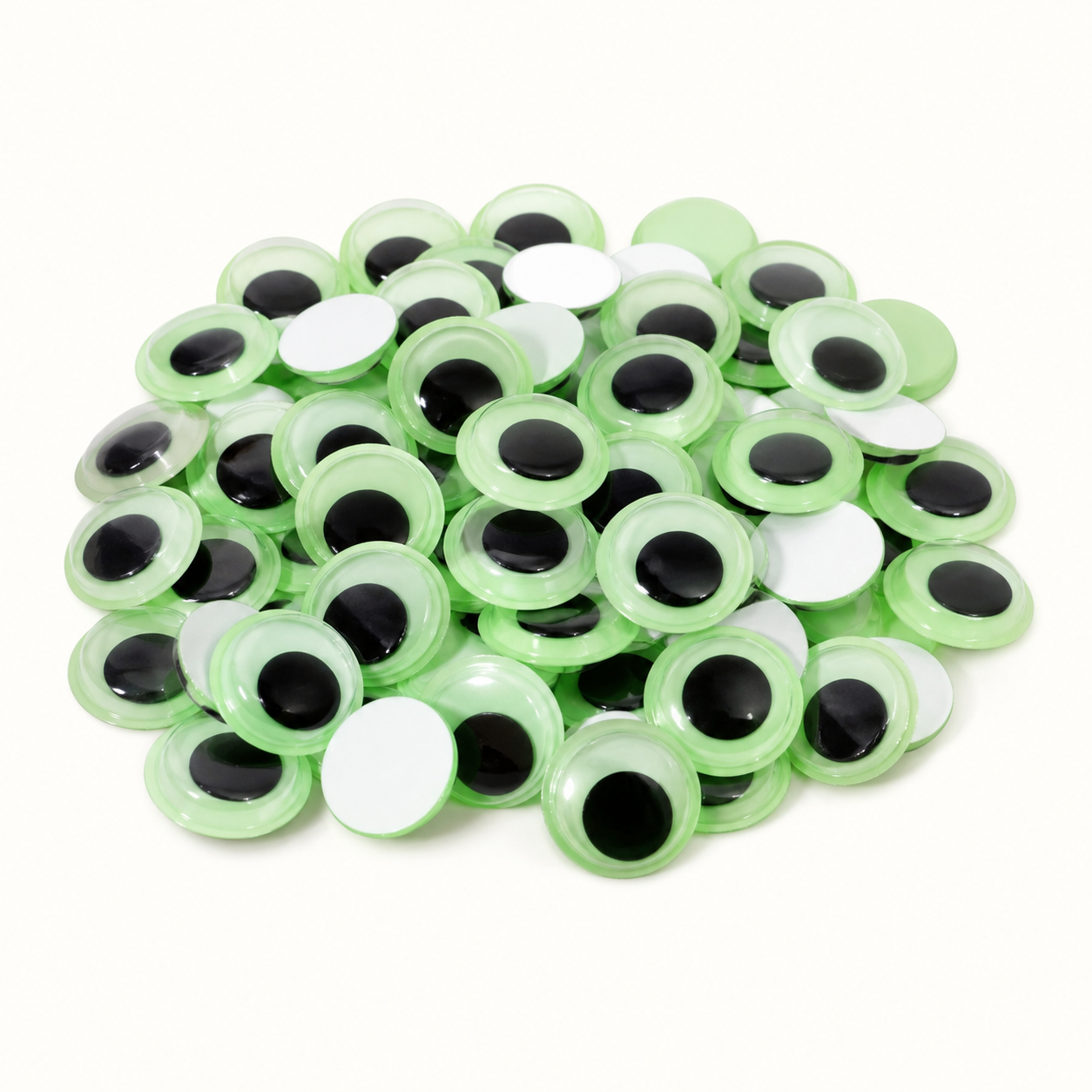 Halloween Wiggle Eyes - Green Glow from the ZHONGYI Halloween DIY Kits collection