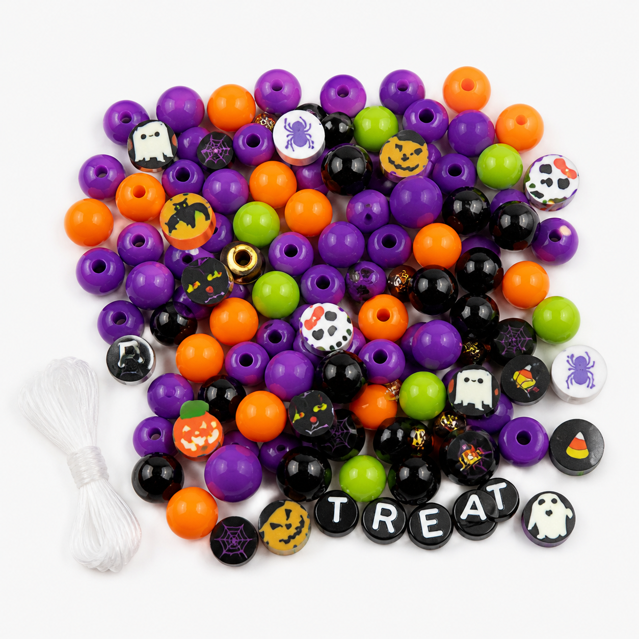 Halloween Jewellery Beads Kit - Purple Pouch from the ZHONGYI Halloween DIY Kits collection