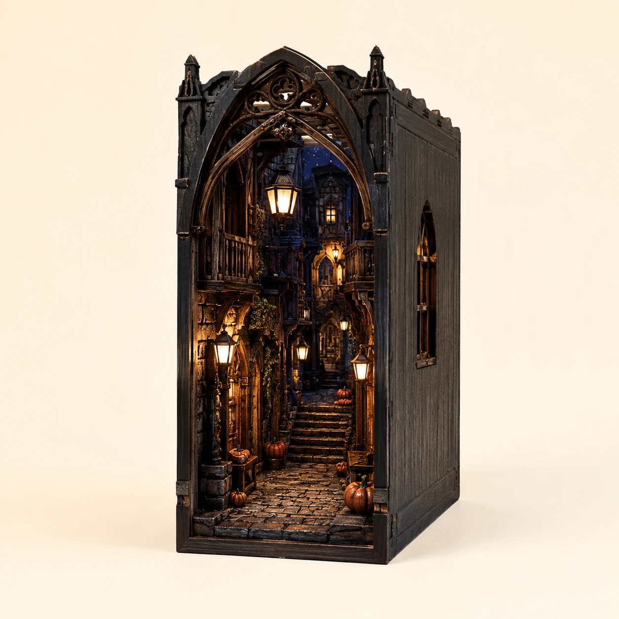 Halloween Midnight Book Nook from the ZHONGYI Miniature House Kits collection