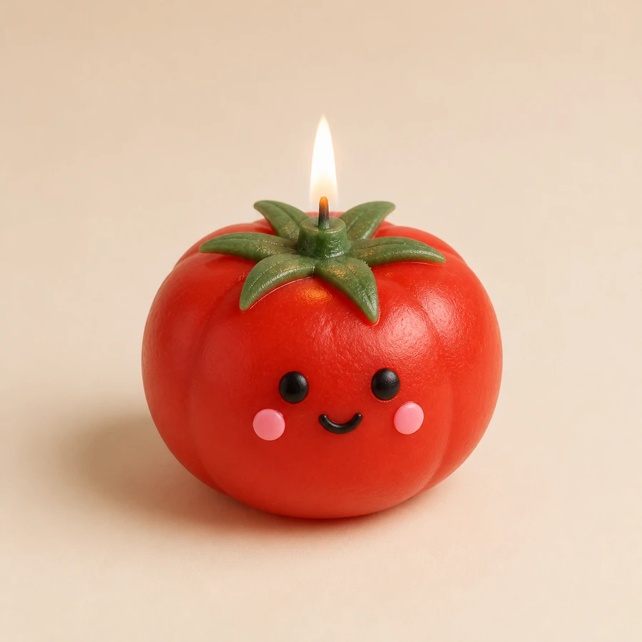 Tomato DIY Candle Kit from the ZHONGYI Healing Candle Series collection