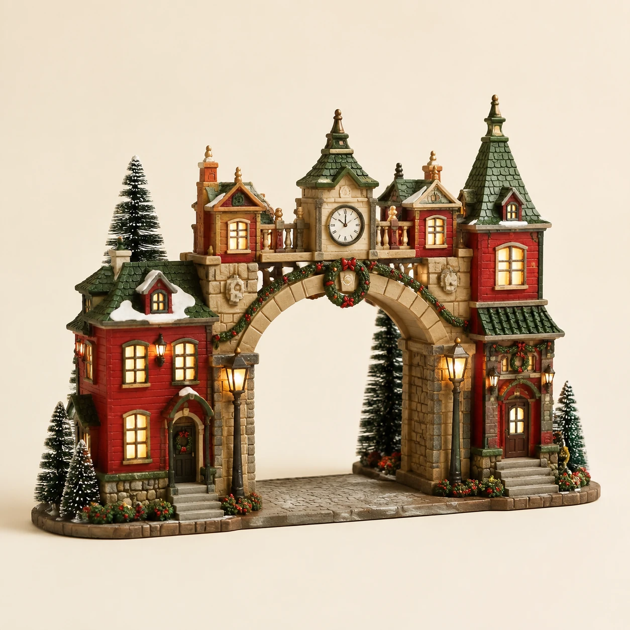 Christmas Village Gate from the ZHONGYI Miniature House Kits collection
