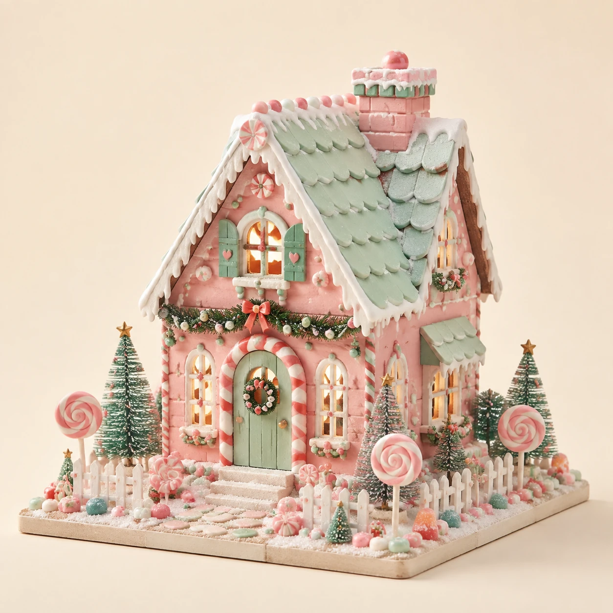 Holiday Candy House from the ZHONGYI Miniature House Kits collection
