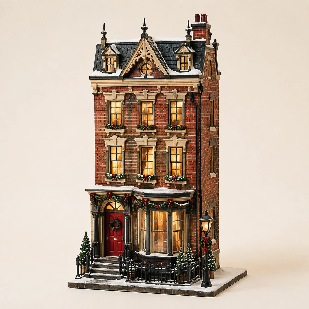 Holiday Victorian Townhouse from the ZHONGYI Miniature House Kits collection