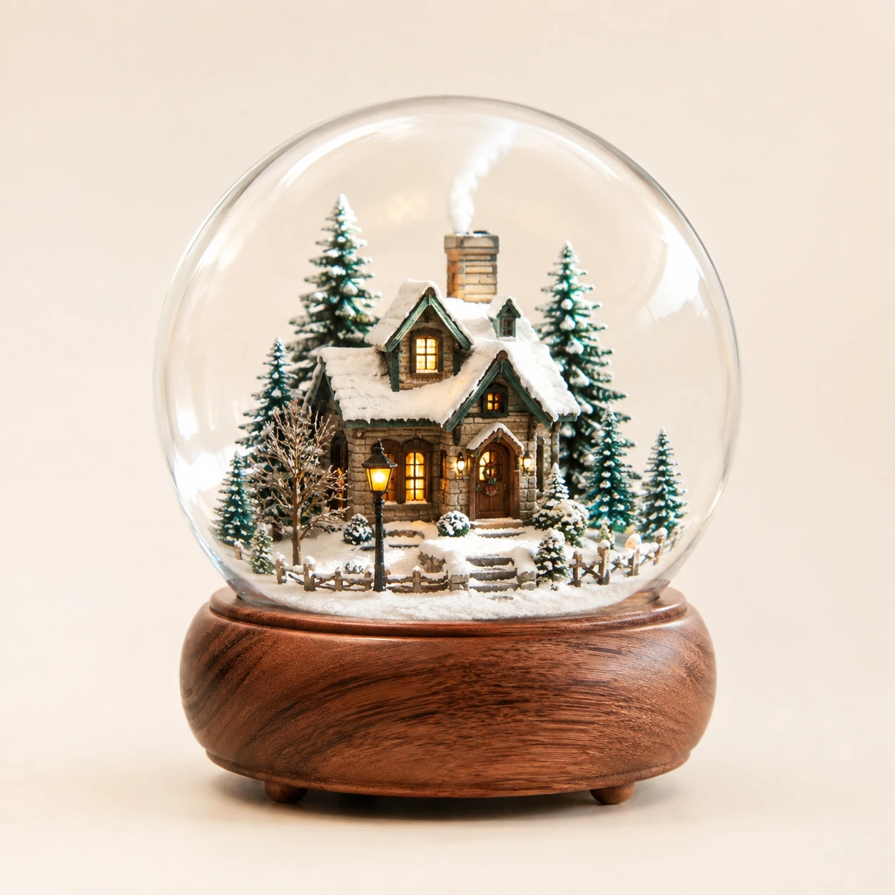 Christmas Winter Snow Globe from the ZHONGYI Miniature House Kits collection
